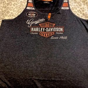 Size 2x Harley tank tops. $35 for both. Bling